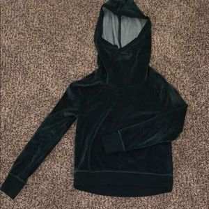 Zella Green Velvet Hoodie